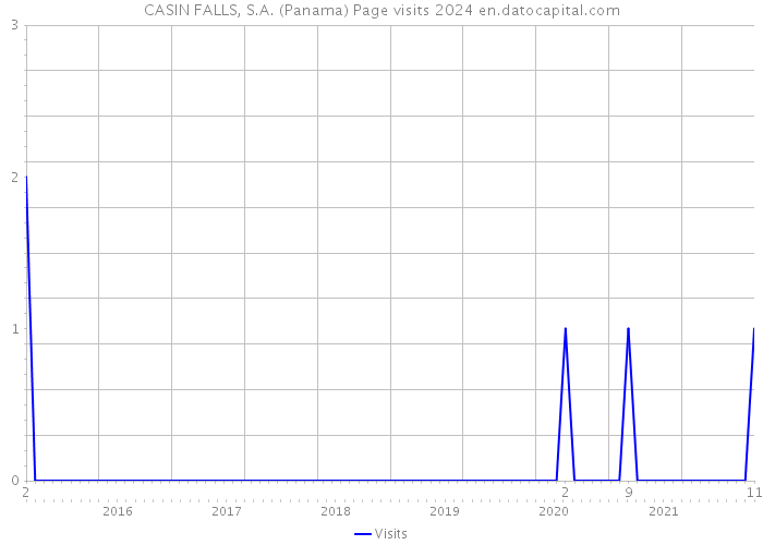 CASIN FALLS, S.A. (Panama) Page visits 2024 