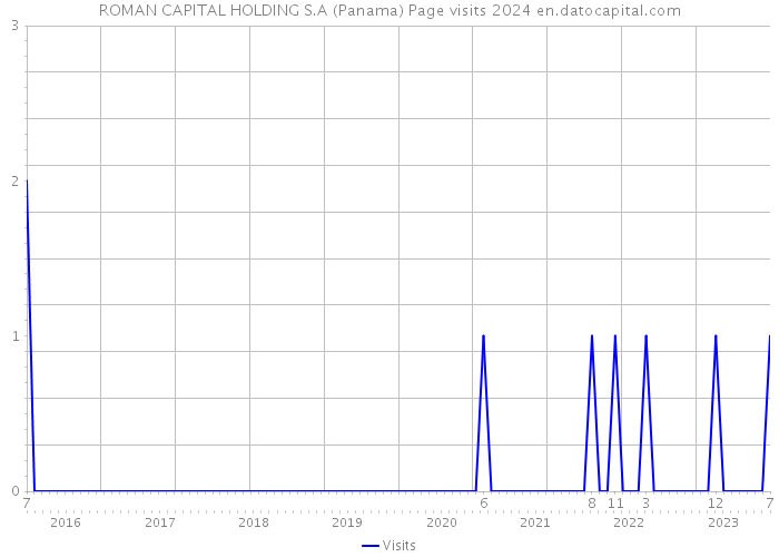 ROMAN CAPITAL HOLDING S.A (Panama) Page visits 2024 