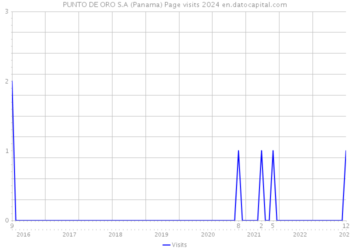PUNTO DE ORO S.A (Panama) Page visits 2024 