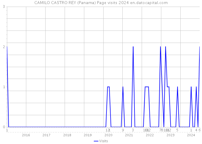 CAMILO CASTRO REY (Panama) Page visits 2024 