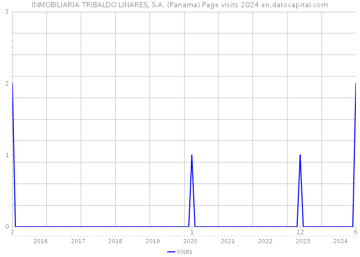 INMOBILIARIA TRIBALDO LINARES, S.A. (Panama) Page visits 2024 