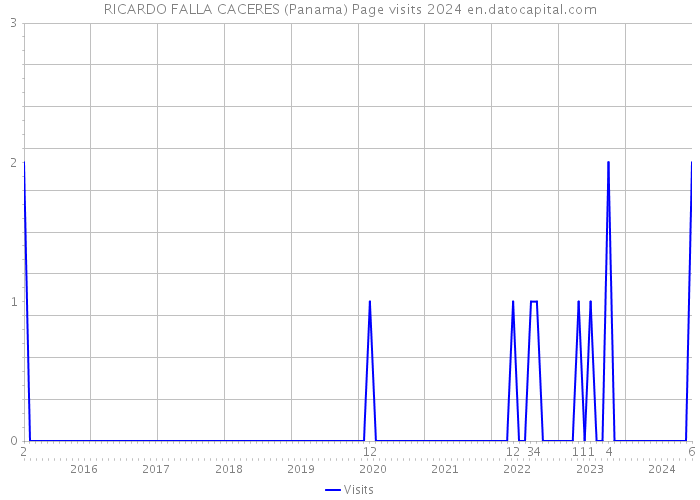 RICARDO FALLA CACERES (Panama) Page visits 2024 