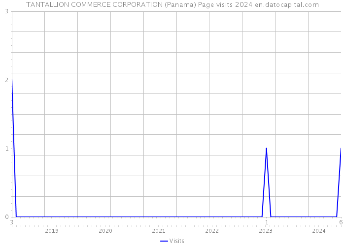 TANTALLION COMMERCE CORPORATION (Panama) Page visits 2024 