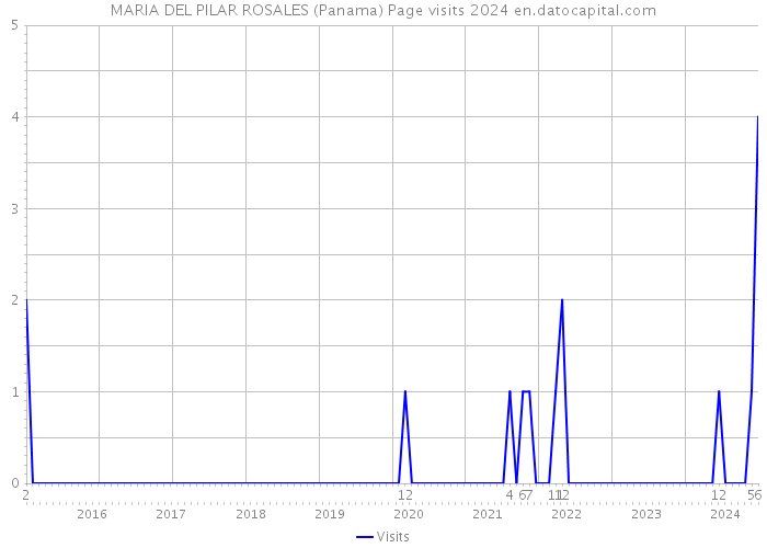 MARIA DEL PILAR ROSALES (Panama) Page visits 2024 