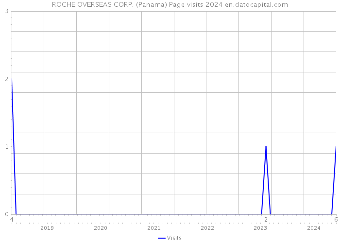 ROCHE OVERSEAS CORP. (Panama) Page visits 2024 
