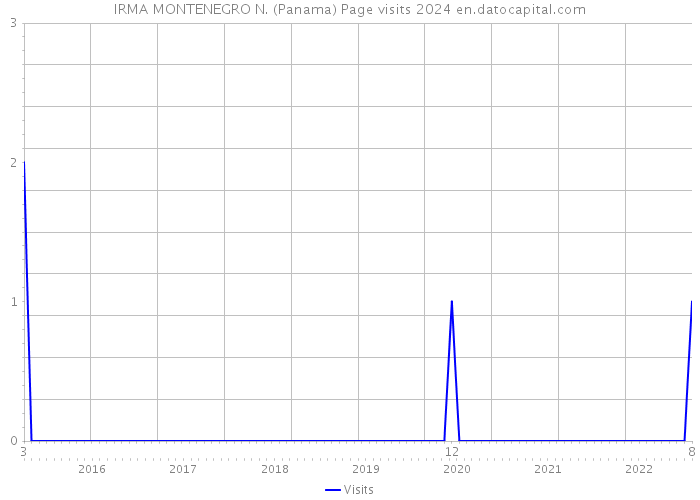 IRMA MONTENEGRO N. (Panama) Page visits 2024 