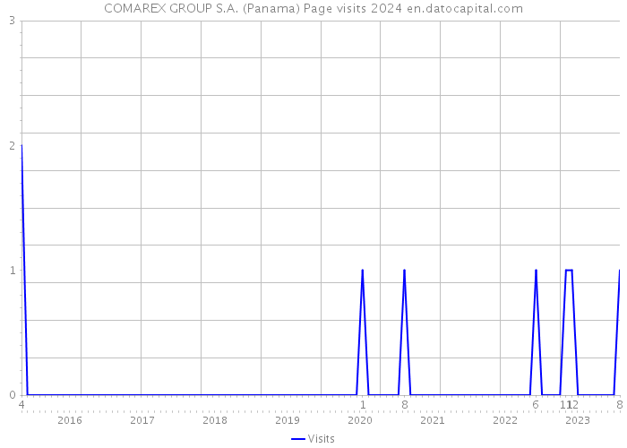 COMAREX GROUP S.A. (Panama) Page visits 2024 