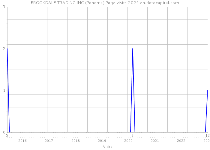 BROOKDALE TRADING INC (Panama) Page visits 2024 