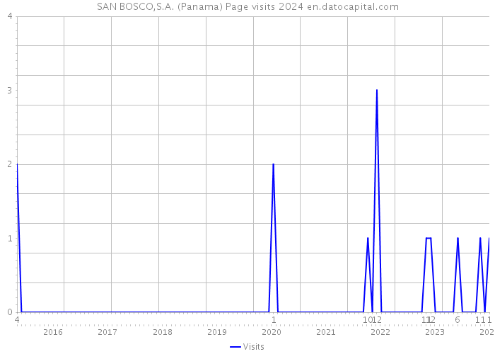 SAN BOSCO,S.A. (Panama) Page visits 2024 