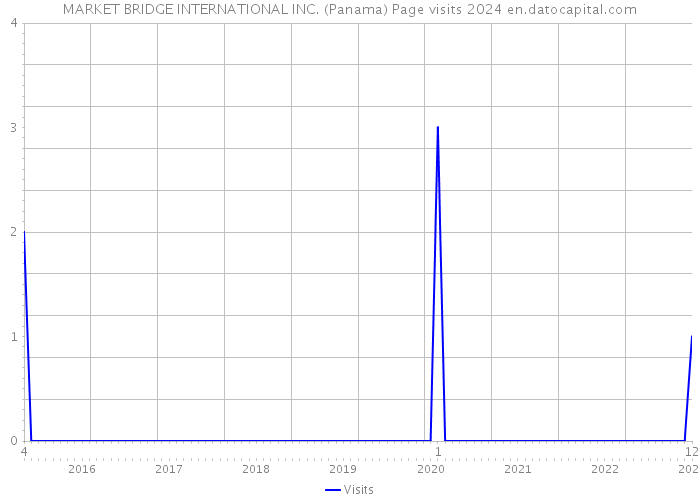MARKET BRIDGE INTERNATIONAL INC. (Panama) Page visits 2024 