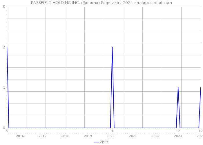 PASSFIELD HOLDING INC. (Panama) Page visits 2024 
