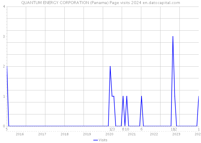 QUANTUM ENERGY CORPORATION (Panama) Page visits 2024 