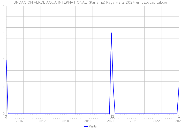 FUNDACION VERDE AQUA INTERNATIONAL. (Panama) Page visits 2024 