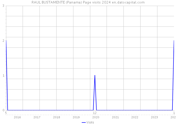 RAUL BUSTAMENTE (Panama) Page visits 2024 