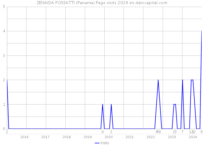 ZENAIDA FOSSATTI (Panama) Page visits 2024 