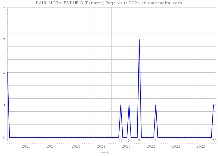 RAUL MORALES RUBIO (Panama) Page visits 2024 