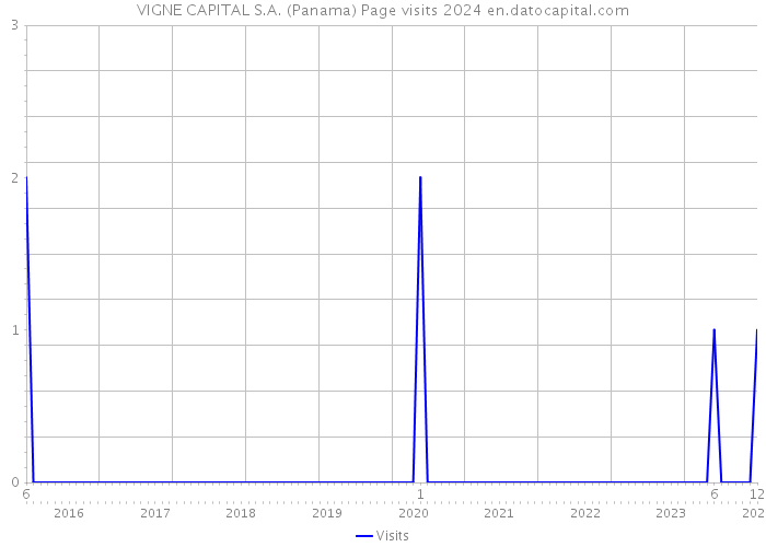 VIGNE CAPITAL S.A. (Panama) Page visits 2024 