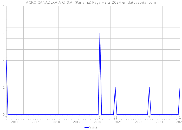 AGRO GANADERA A G, S.A. (Panama) Page visits 2024 