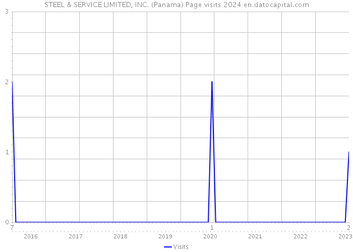 STEEL & SERVICE LIMITED, INC. (Panama) Page visits 2024 