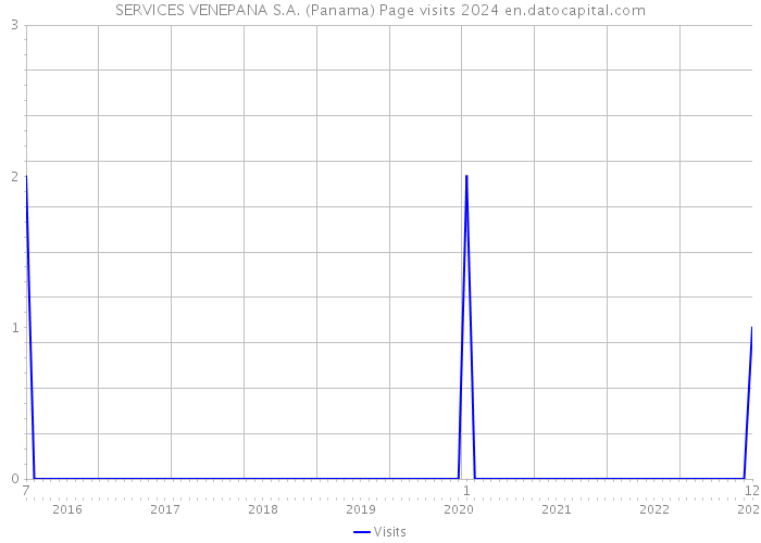 SERVICES VENEPANA S.A. (Panama) Page visits 2024 