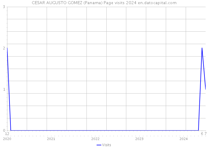 CESAR AUGUSTO GOMEZ (Panama) Page visits 2024 