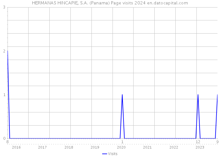 HERMANAS HINCAPIE, S.A. (Panama) Page visits 2024 
