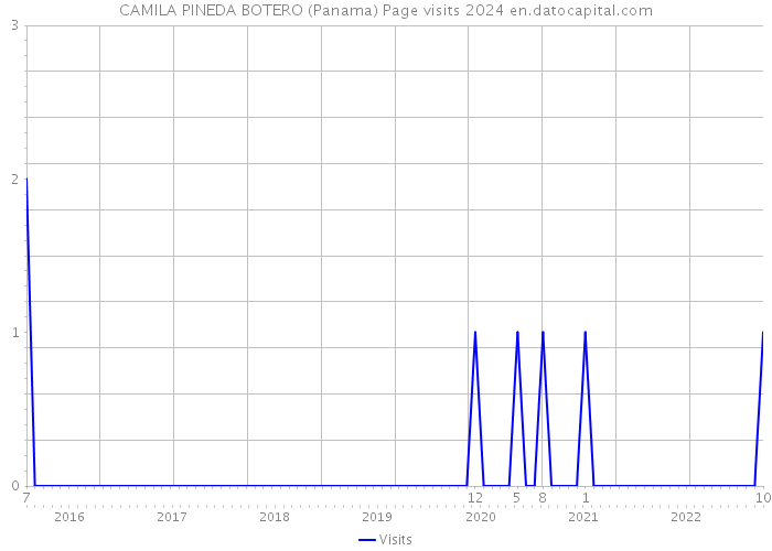 CAMILA PINEDA BOTERO (Panama) Page visits 2024 