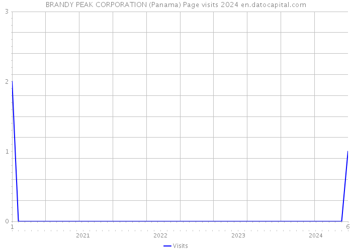BRANDY PEAK CORPORATION (Panama) Page visits 2024 