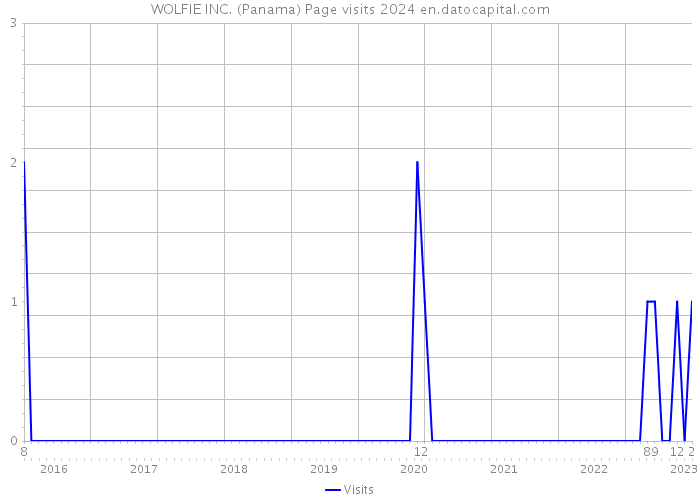 WOLFIE INC. (Panama) Page visits 2024 