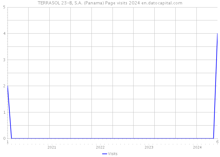 TERRASOL 23-B, S.A. (Panama) Page visits 2024 