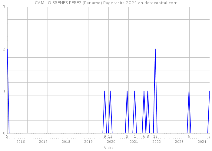 CAMILO BRENES PEREZ (Panama) Page visits 2024 