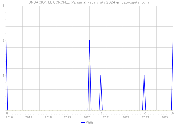 FUNDACION EL CORONEL (Panama) Page visits 2024 