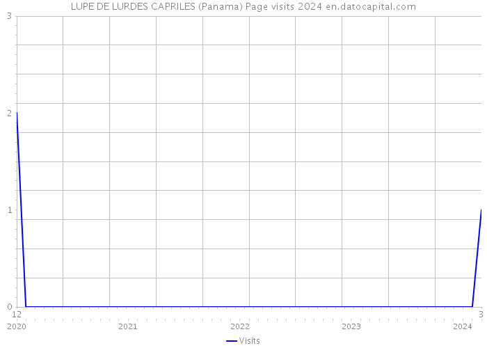 LUPE DE LURDES CAPRILES (Panama) Page visits 2024 