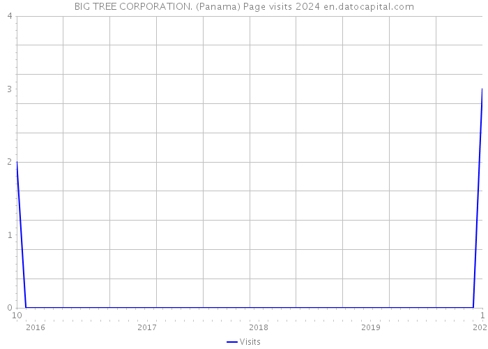 BIG TREE CORPORATION. (Panama) Page visits 2024 