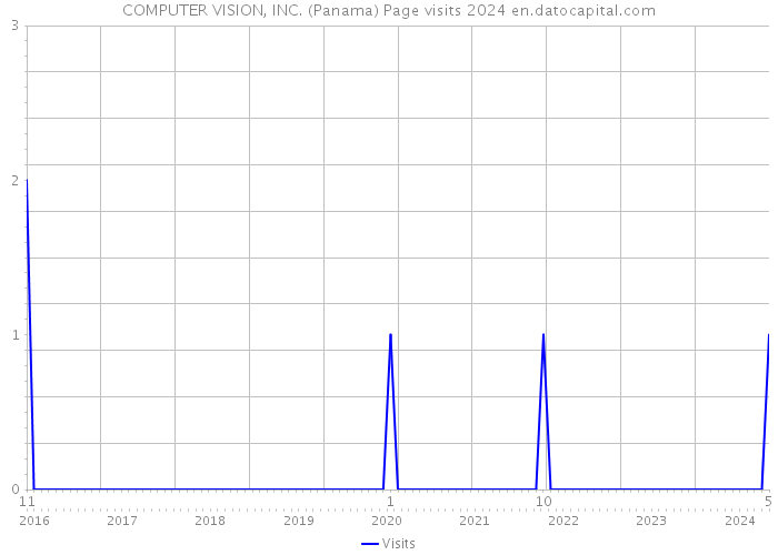COMPUTER VISION, INC. (Panama) Page visits 2024 