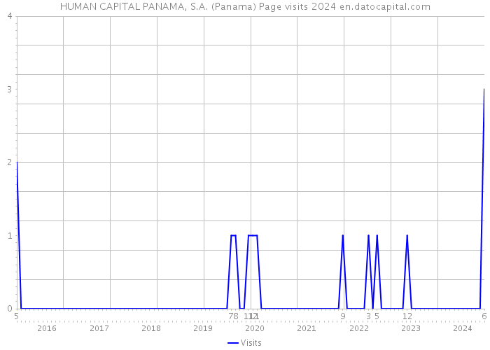 HUMAN CAPITAL PANAMA, S.A. (Panama) Page visits 2024 