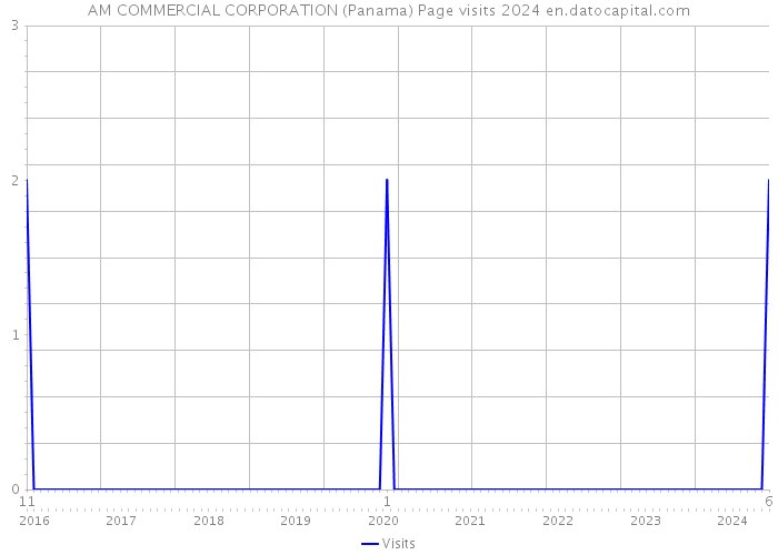 AM COMMERCIAL CORPORATION (Panama) Page visits 2024 