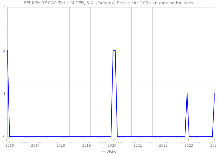 BERKSHIRE CAPITAL LIMITED, S.A. (Panama) Page visits 2024 