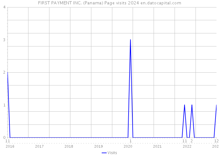 FIRST PAYMENT INC. (Panama) Page visits 2024 