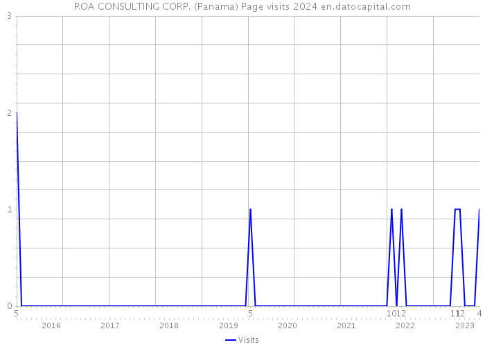 ROA CONSULTING CORP. (Panama) Page visits 2024 