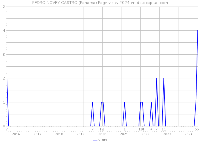 PEDRO NOVEY CASTRO (Panama) Page visits 2024 