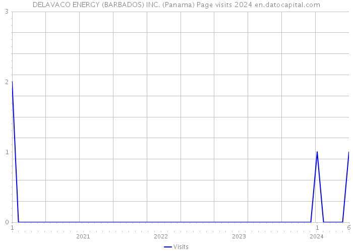 DELAVACO ENERGY (BARBADOS) INC. (Panama) Page visits 2024 