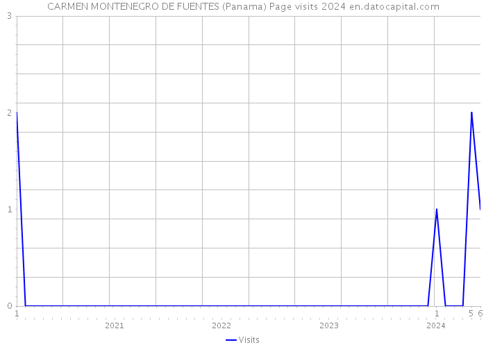 CARMEN MONTENEGRO DE FUENTES (Panama) Page visits 2024 