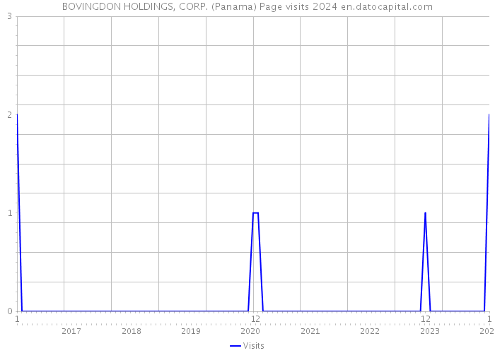 BOVINGDON HOLDINGS, CORP. (Panama) Page visits 2024 