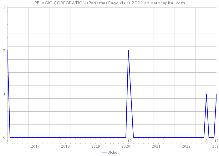 PELAGIO CORPORATION (Panama) Page visits 2024 