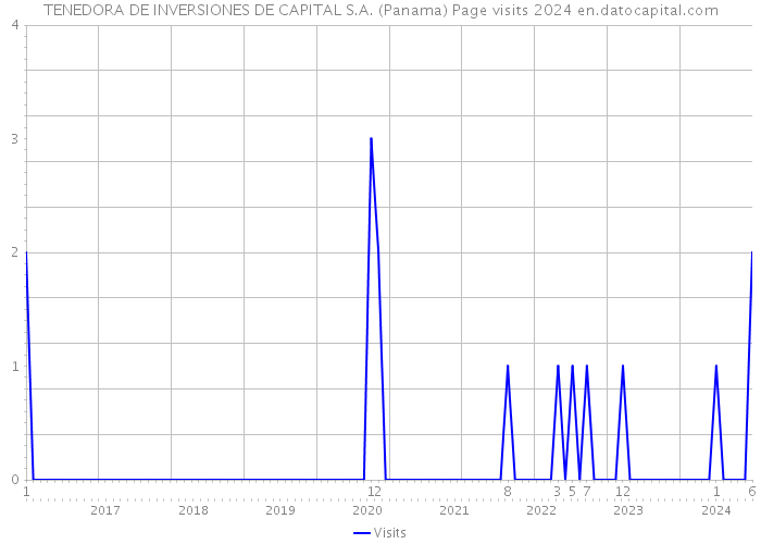TENEDORA DE INVERSIONES DE CAPITAL S.A. (Panama) Page visits 2024 