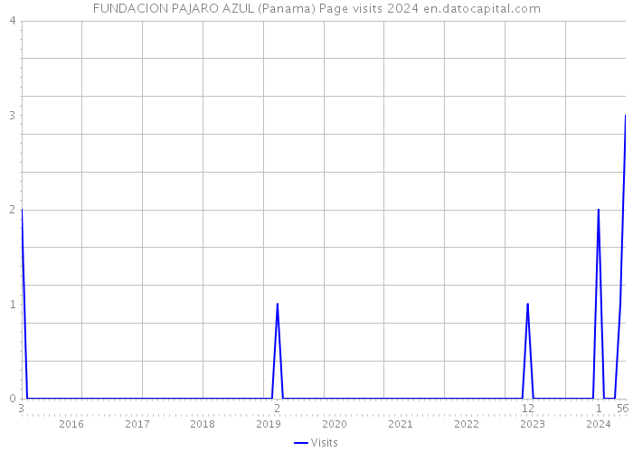 FUNDACION PAJARO AZUL (Panama) Page visits 2024 