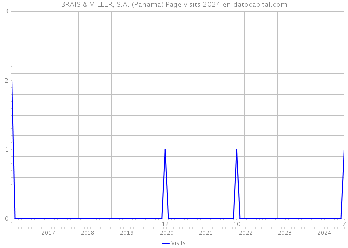 BRAIS & MILLER, S.A. (Panama) Page visits 2024 