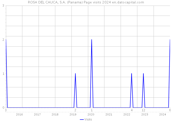 ROSA DEL CAUCA, S.A. (Panama) Page visits 2024 