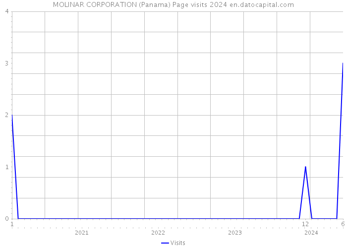 MOLINAR CORPORATION (Panama) Page visits 2024 